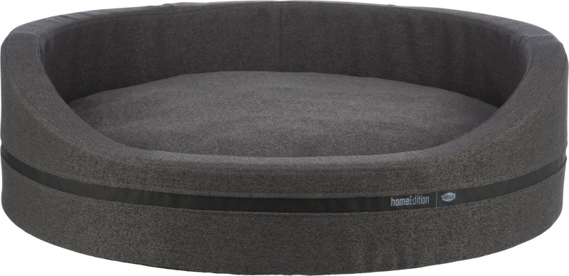 Bett CityStyle oval 80 × 65 cm dunkelgrau